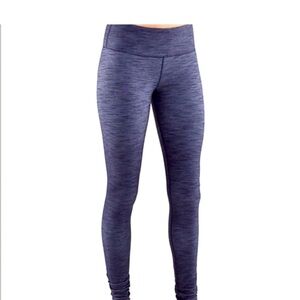lululemon size 6 legging wunder under low rise Slub Denim Tender Violet